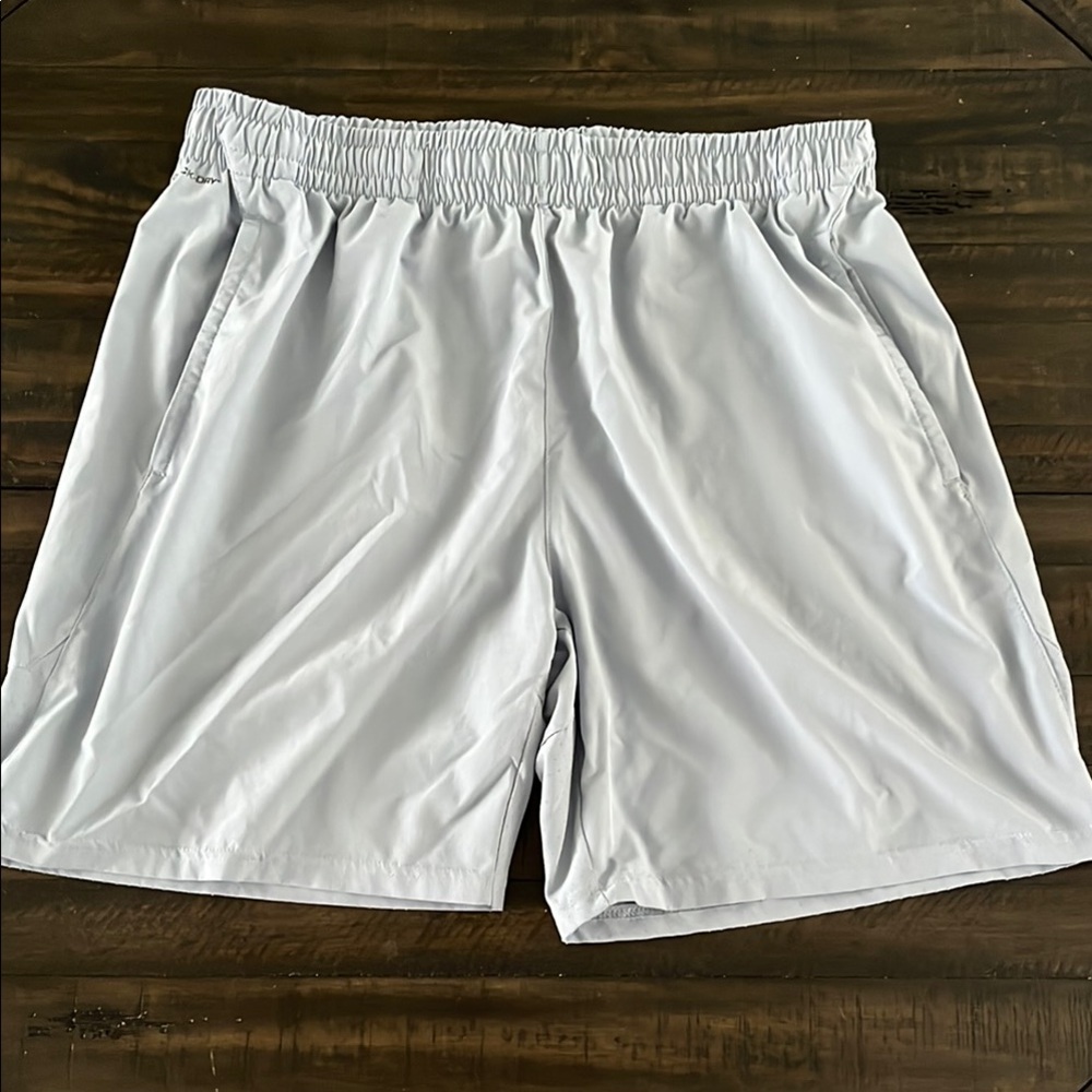 Layer 8 White Athletic Shorts Moisture-Wicking Elastic Waistband